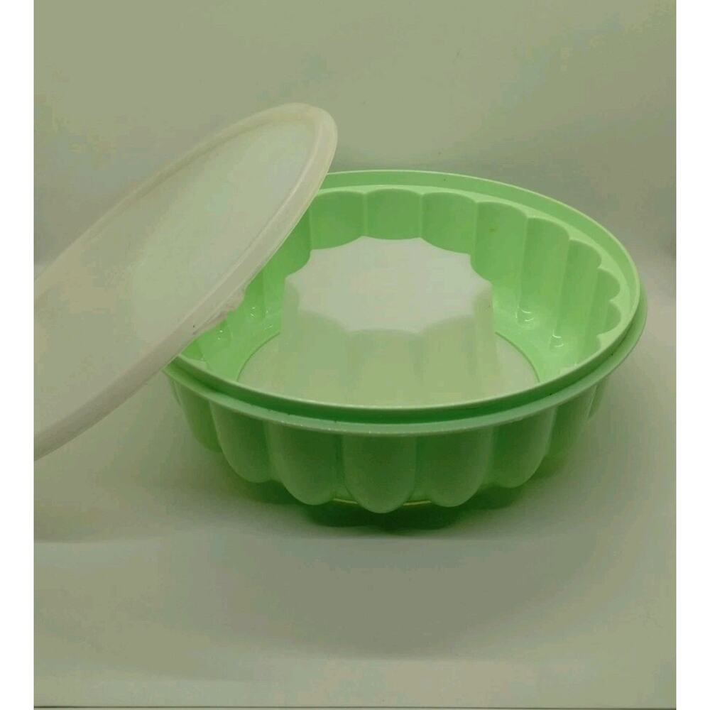 Tupperware Jello Mold/Ice Ring 9"-Mint Green 3 Pcs. #1201-1202-1203 Vintage